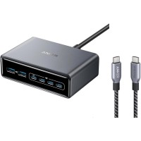 Anker Prime Charger, 200W 6 Port GaN Charging Station, USB-C PD Fast Charging Desktop Charger, Compatible with iPhone, Samsung, MacBook, Dell and More